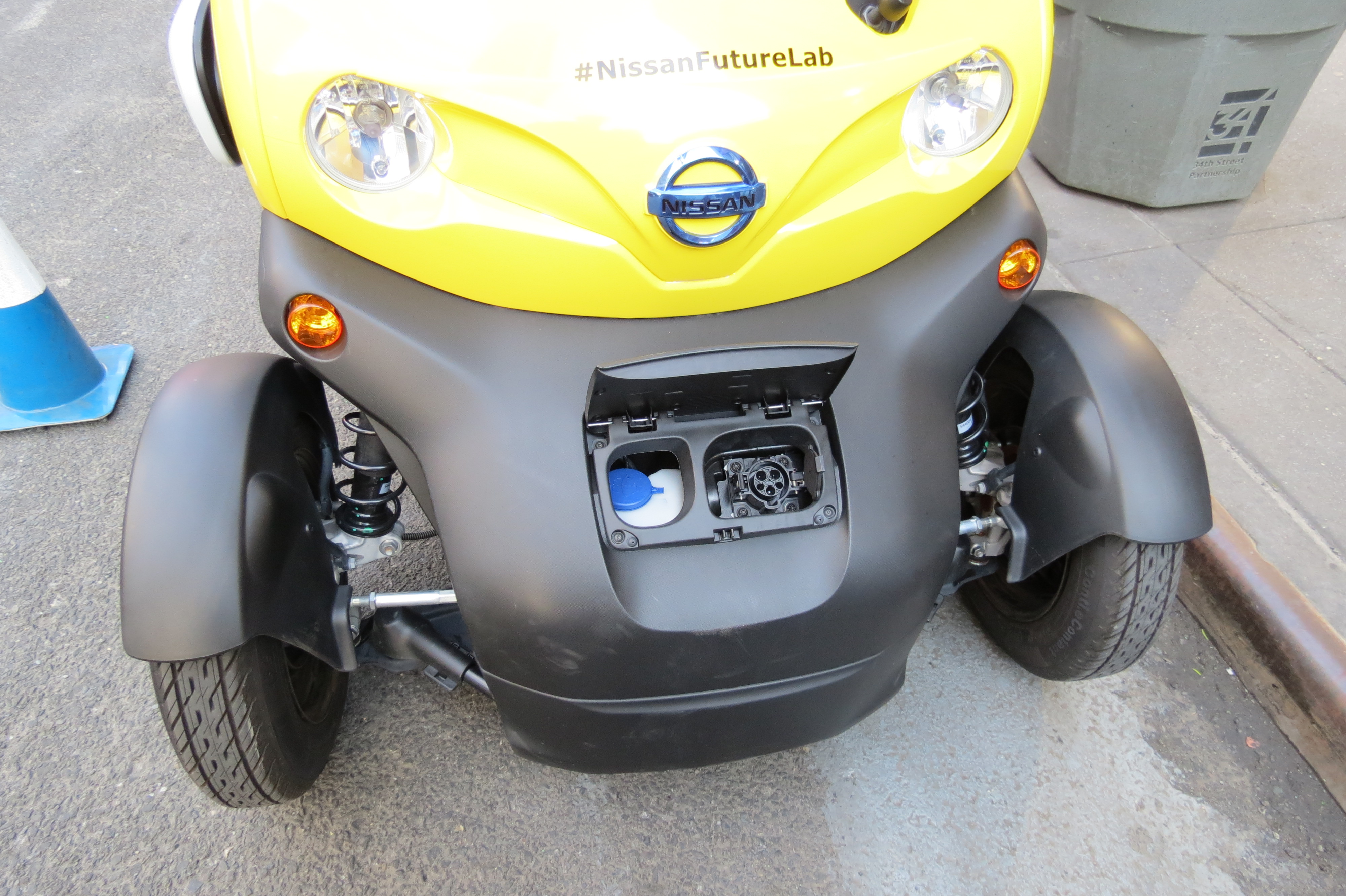 Charging port on the front of the NMC.