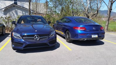 Mercedes Benz C Coupe Front back