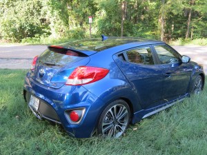 2 doors on the right, 1 on the left, and a hatch in the back. Hyundai Veloster has doors where you will use them.