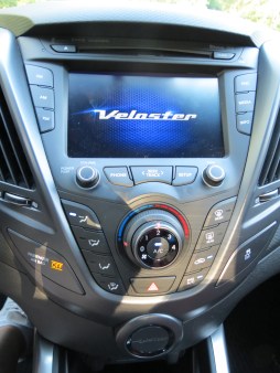 Hyundai Veloster has a 7 inch touch screen in the center stack.