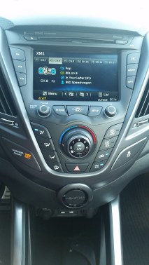 Sirus XM Radio is just one of the audio options on the Hyundai Veloster R-Spec.