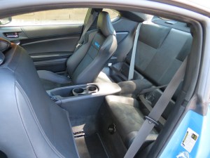 Subaru BRZ rear seats are in name only, leg room is not optimal.