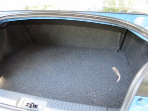 Subaru BRZ trunk space can be enlarged by putting the rear seat down.