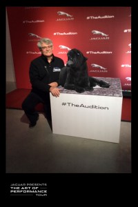 William West Hopper with the Jaguar Mascot