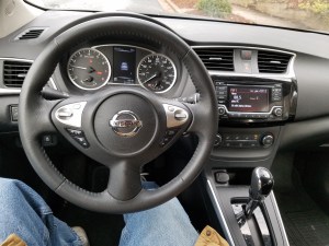 Nissan Sentra's dash is clear and easy to reach and understand.