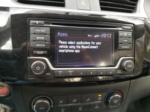 Nissan's NissanConnect Bluetooth systems connects the apps in your phone to the car's entertainment system.