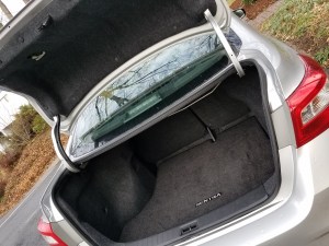 The Nissan Sentra had plenty of trunk space for all the gear you may want to haul.