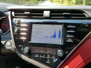 The Camry has an all new center console.