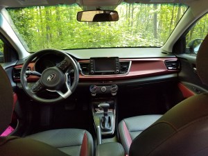 Interior of the 2018 Kia Rio EX