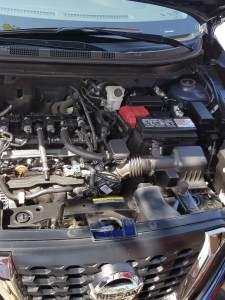 Nissan Kicks fits the engine in with plenty of room to spare.