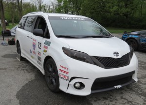 The Toyota Sienna TRD at the Race Track in One Lap America in 2016