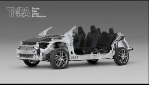 Photo by Toyota of the TNGA Platform on the 2020Toyota Corolla