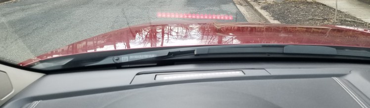 The Red forward collision warning light