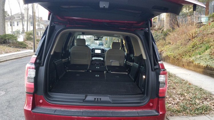 Ford Expedition with 2nd & 3rd-row seats folded down.
