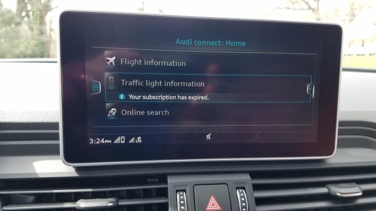 Audi Connect Subscription Expired