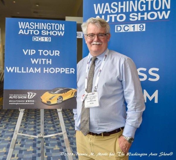 William West Hopper, VIP Tour Guide at the 2019 Washington DC Auto Show. Photo by Bonnie M. Moret