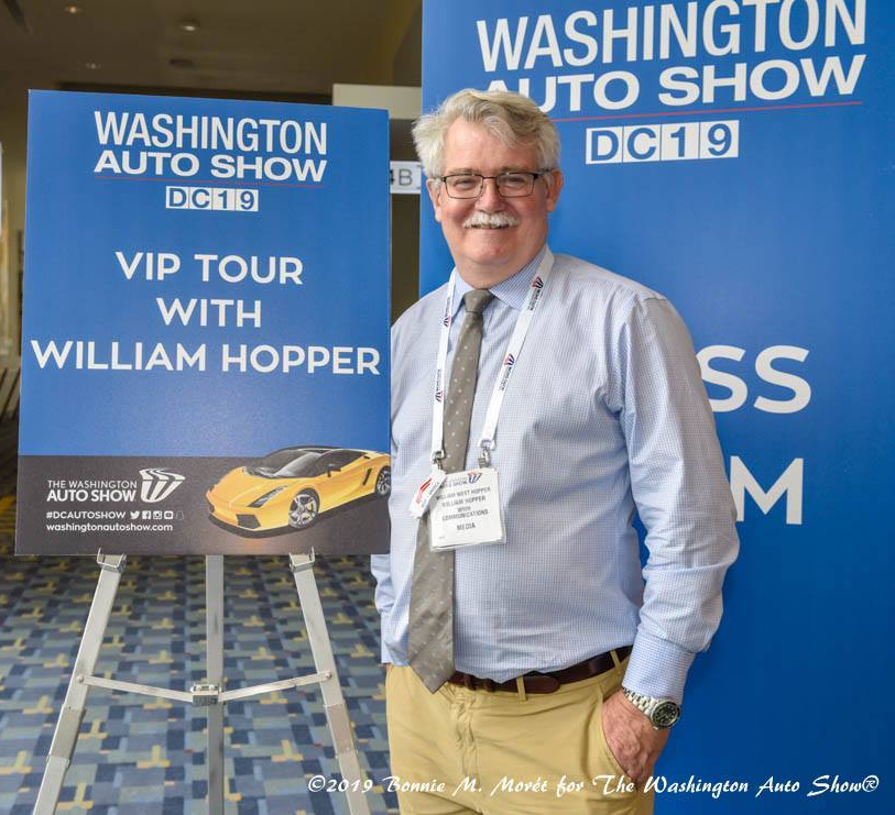William West Hopper, VIP Tour Guide at the 2019 Washington DC Auto Show. Photo by Bonnie M. Moret