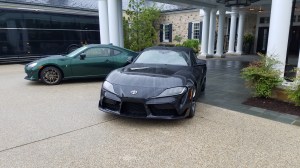 Toyota GR Supra and Toyota 86 parked outside Salamander Resort in Middleburg VA