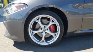 Alfa Romeo Giulia with 19 Inch Wheels and Brembo Brake Calipers
