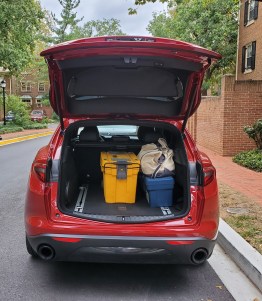 Alfa Romeo Stelvio Rear Hatch Open
