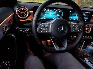 64-color LED ambient lighting in the mercedes benz a220