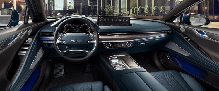 2021 Genesis G80 dashboard