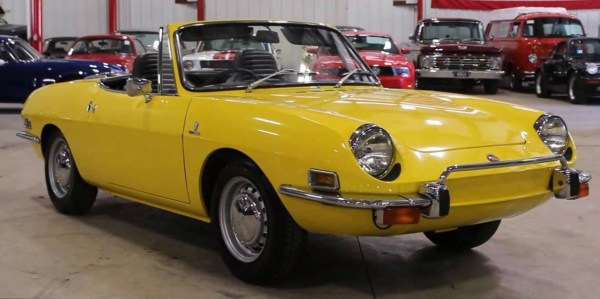 Yellow Fiat 850 Spider