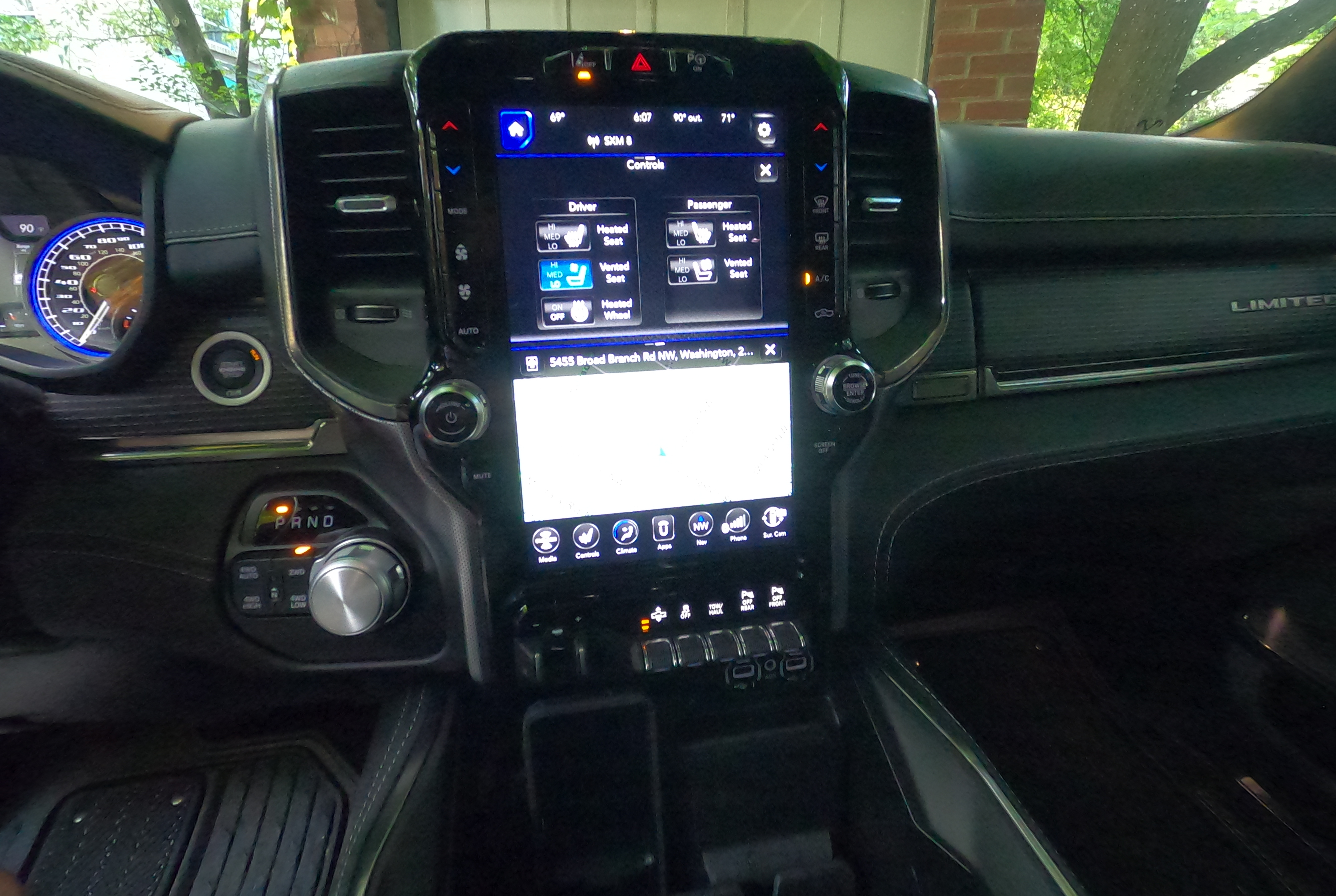 2020 Ram 1500 twelve inch center screen