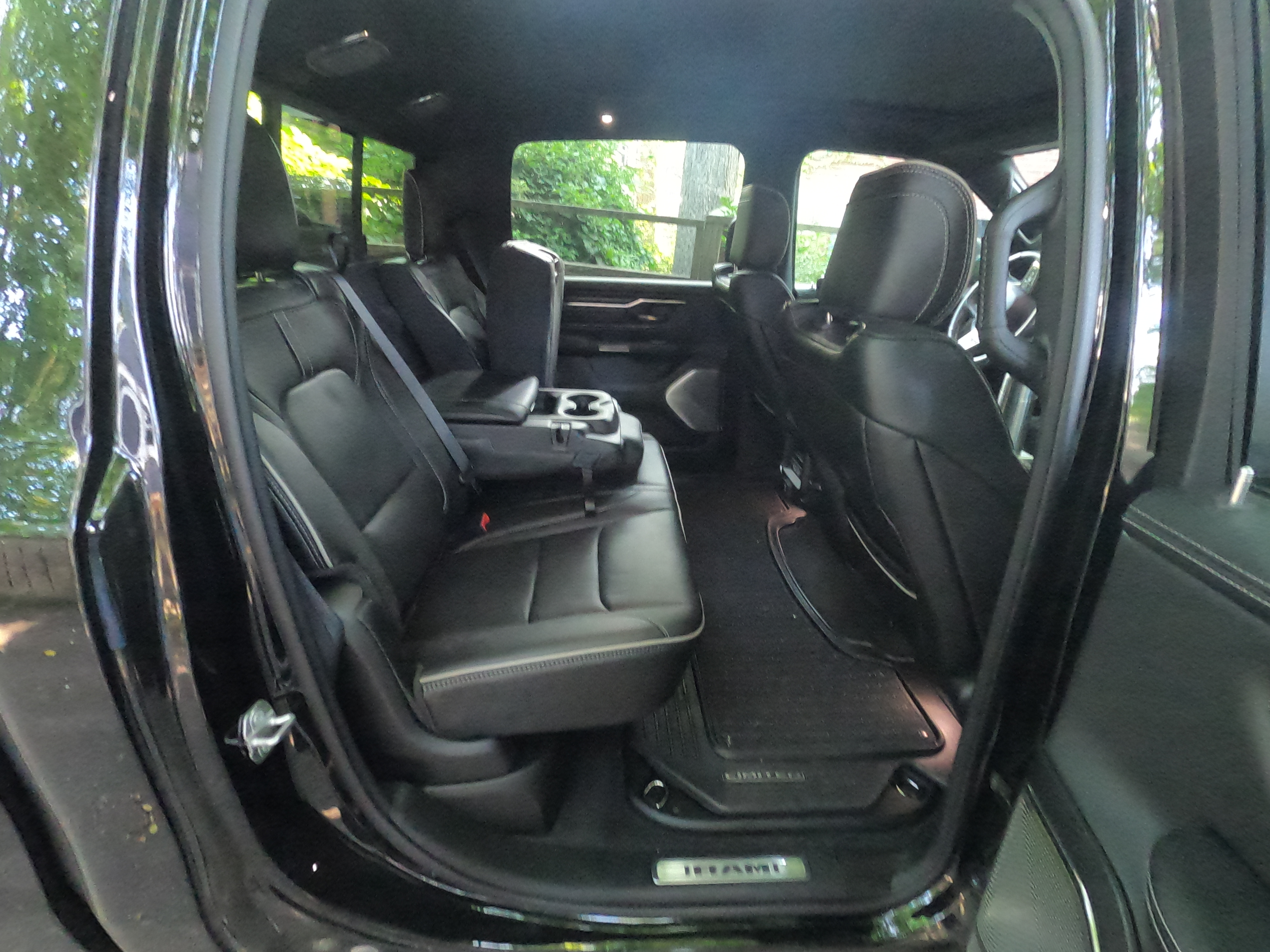 2020 Ram 1500 rear seat with center console down