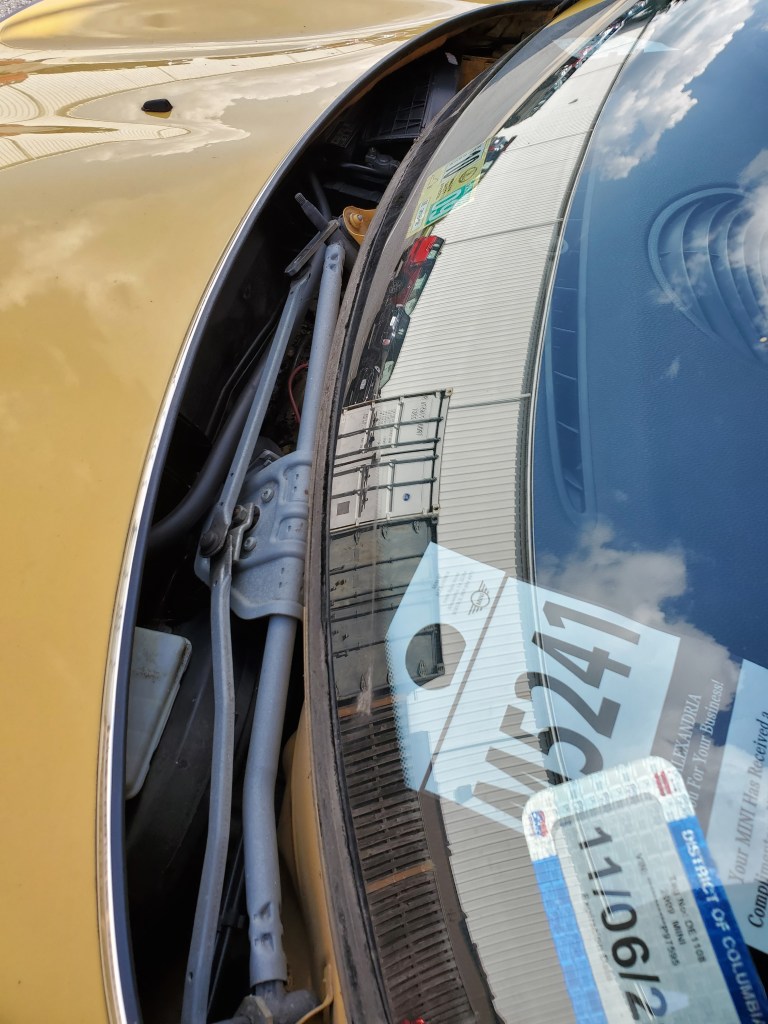 Service Sticker on Dash