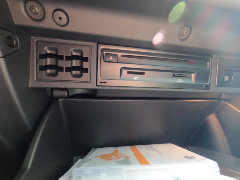 2020 VW GTI CD and SD Card Player and SD card storage