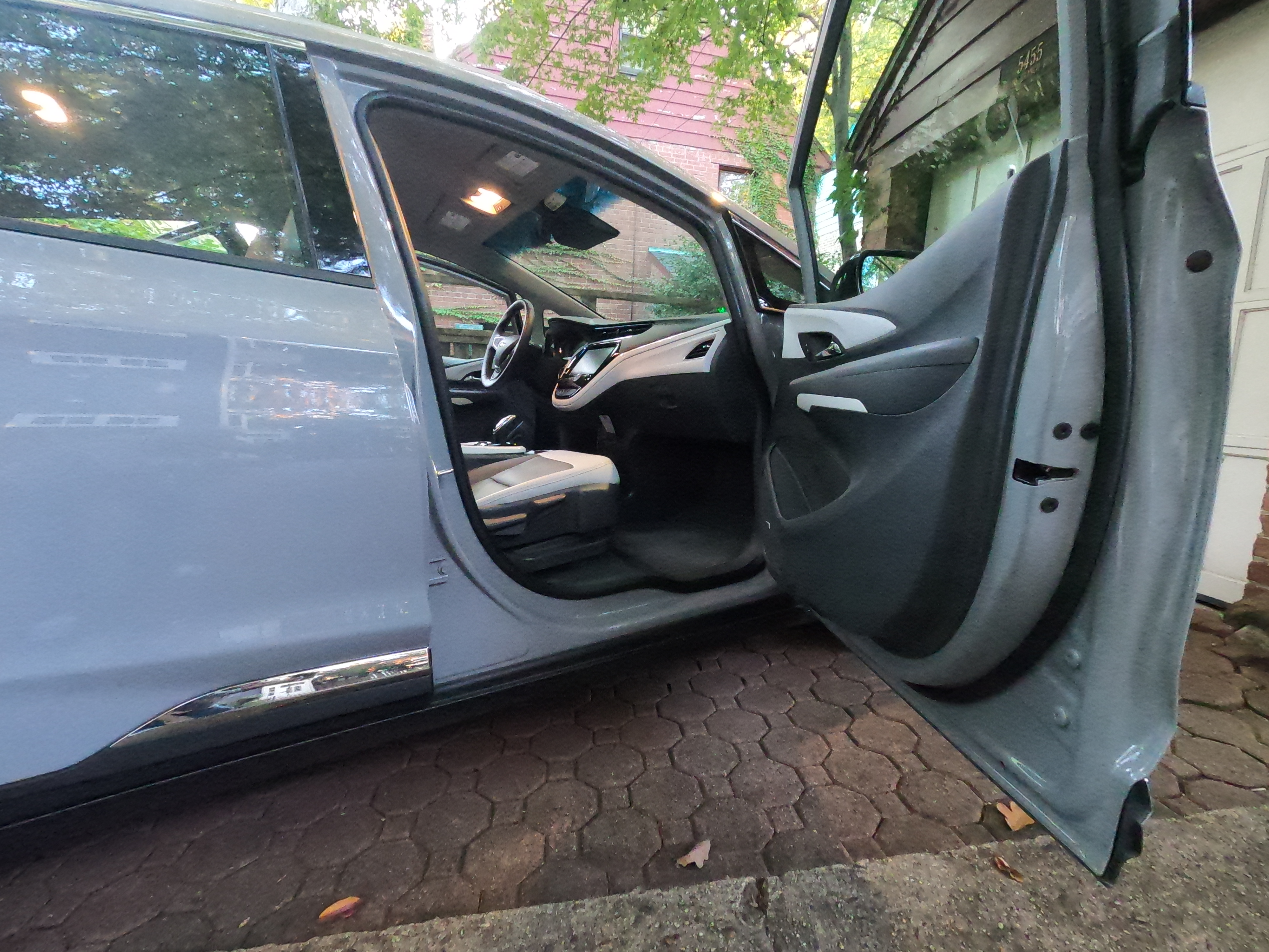 Chevrolet Bolt EV right door open looking inside
