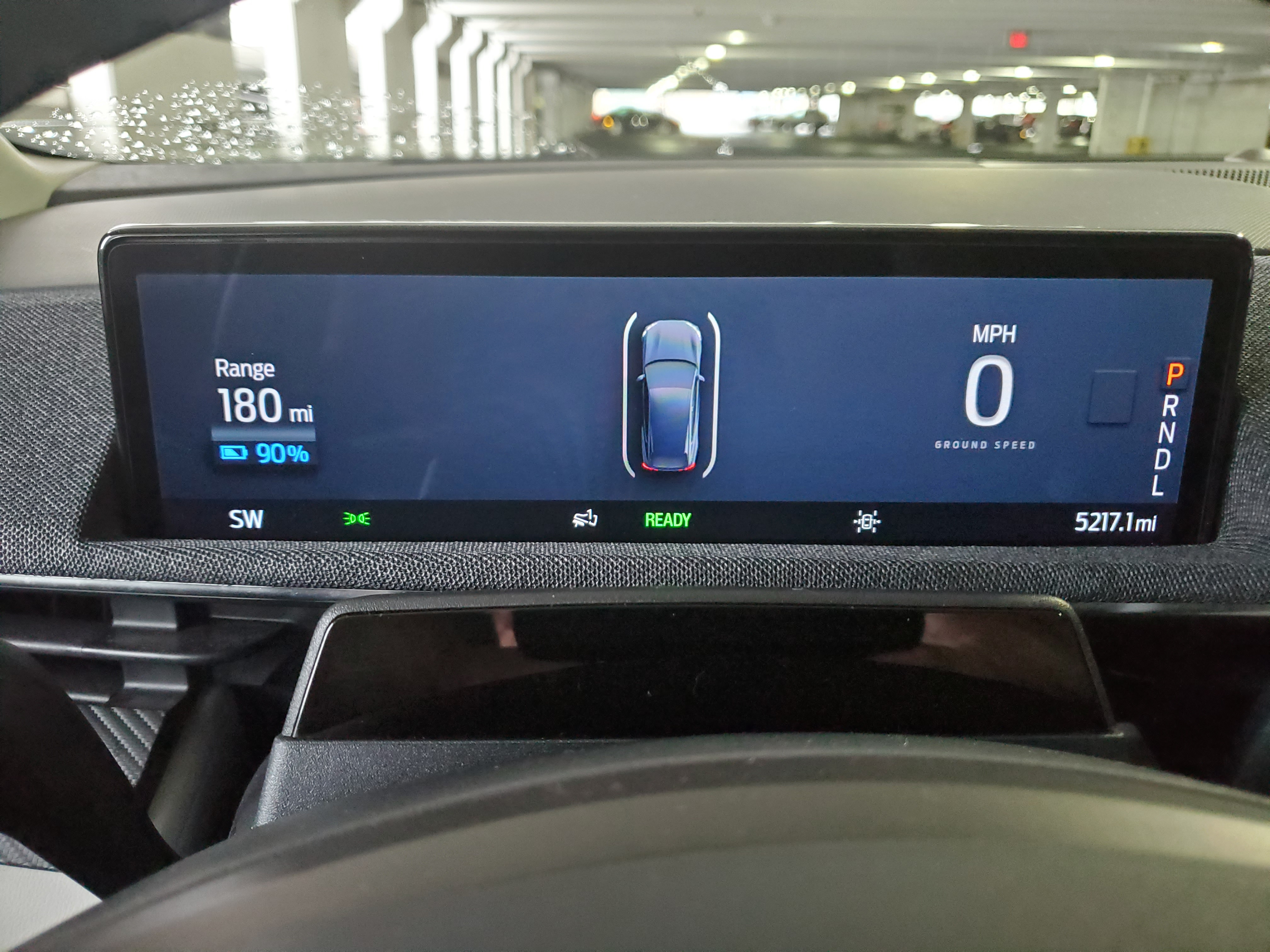 drivers gauge display on the Mache