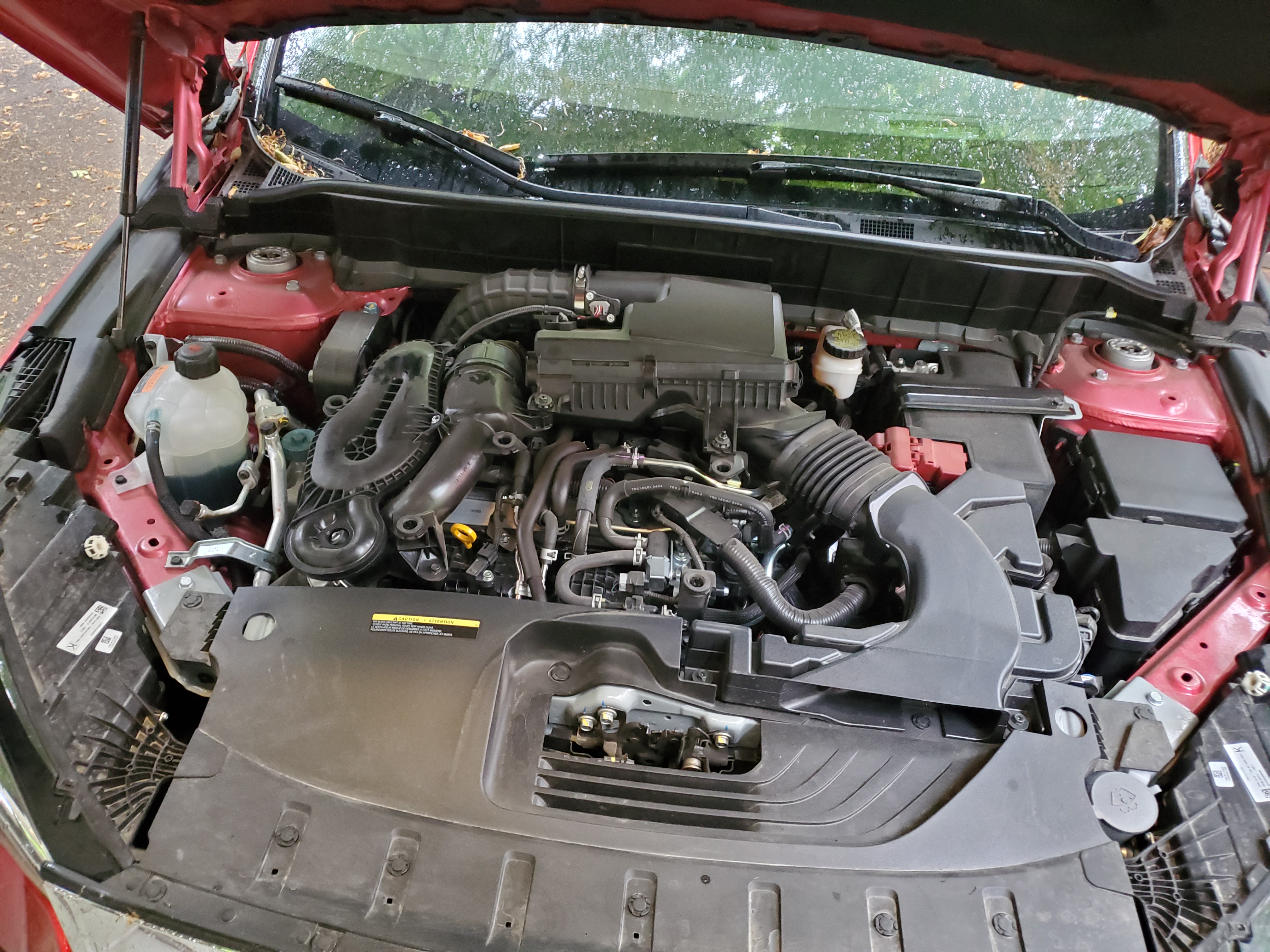 Infiniti QX55 Engine with cover removed