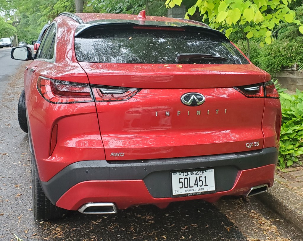 Infiniti QX55 rear hatch