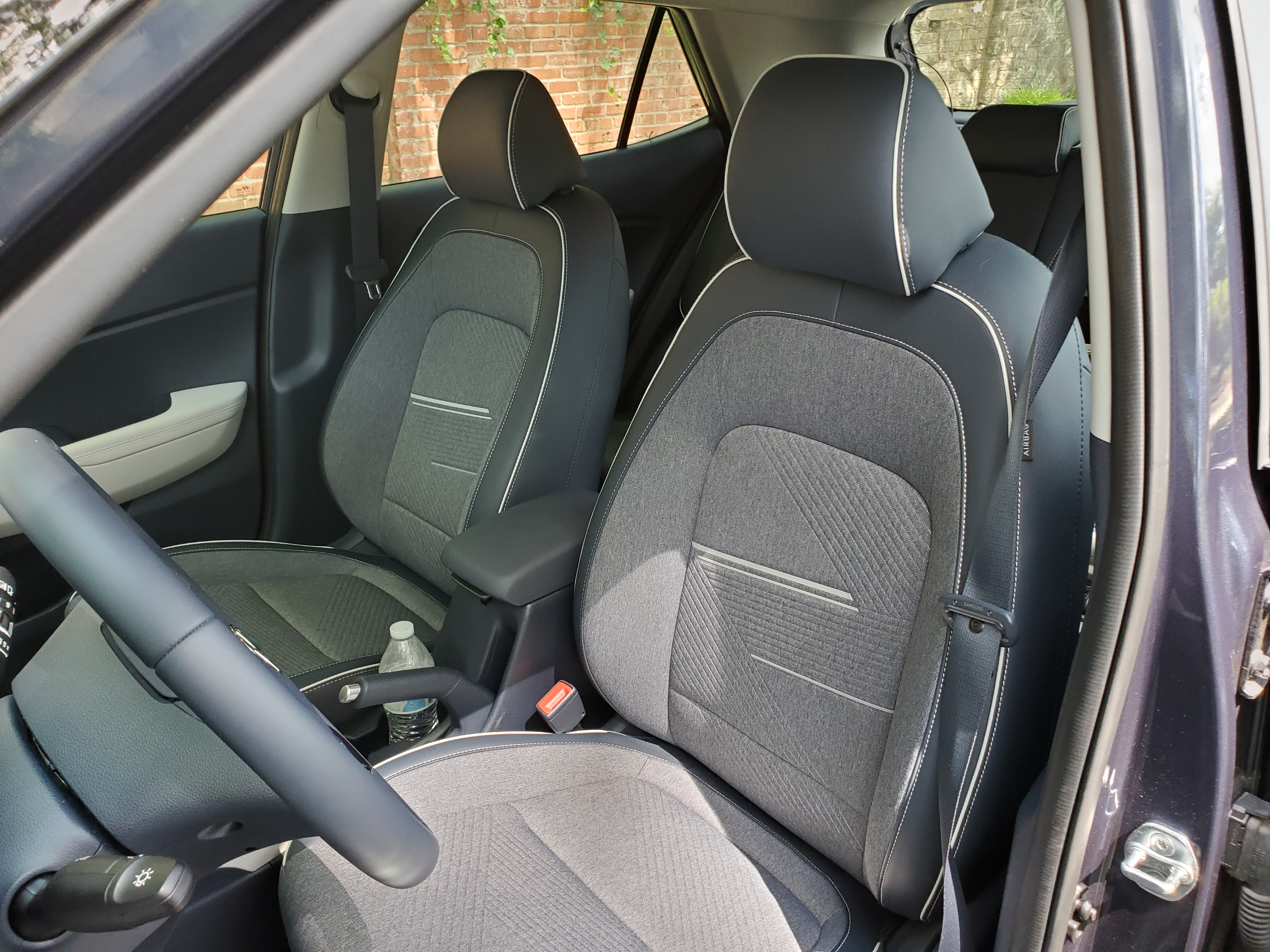 interior of the hyundai venue denim edition