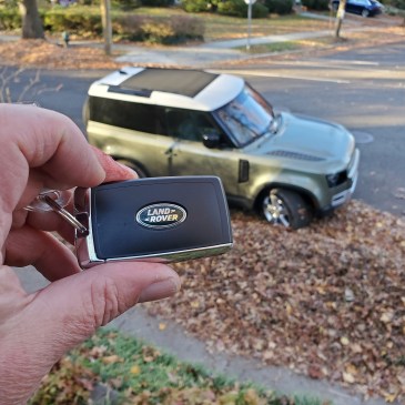 key to the Land Rover Defender 90 First Edition