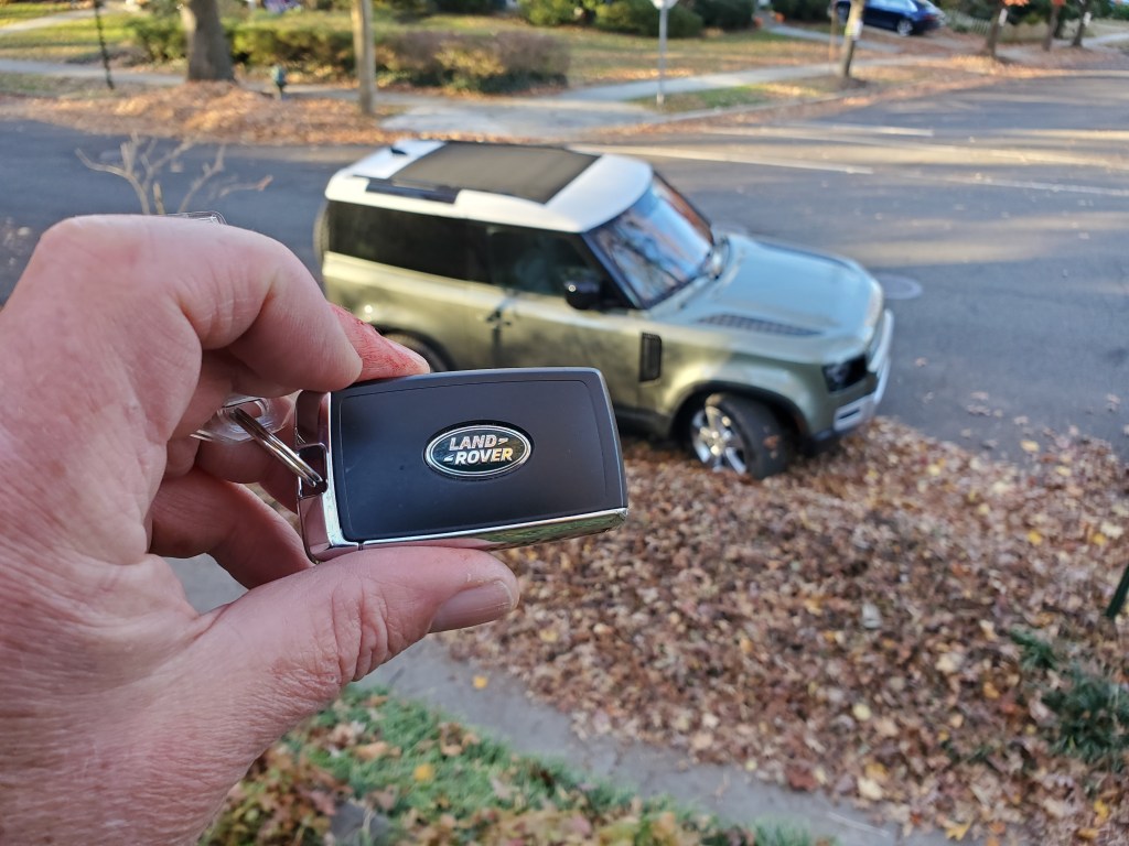 key to the Land Rover Defender 90 First Edition