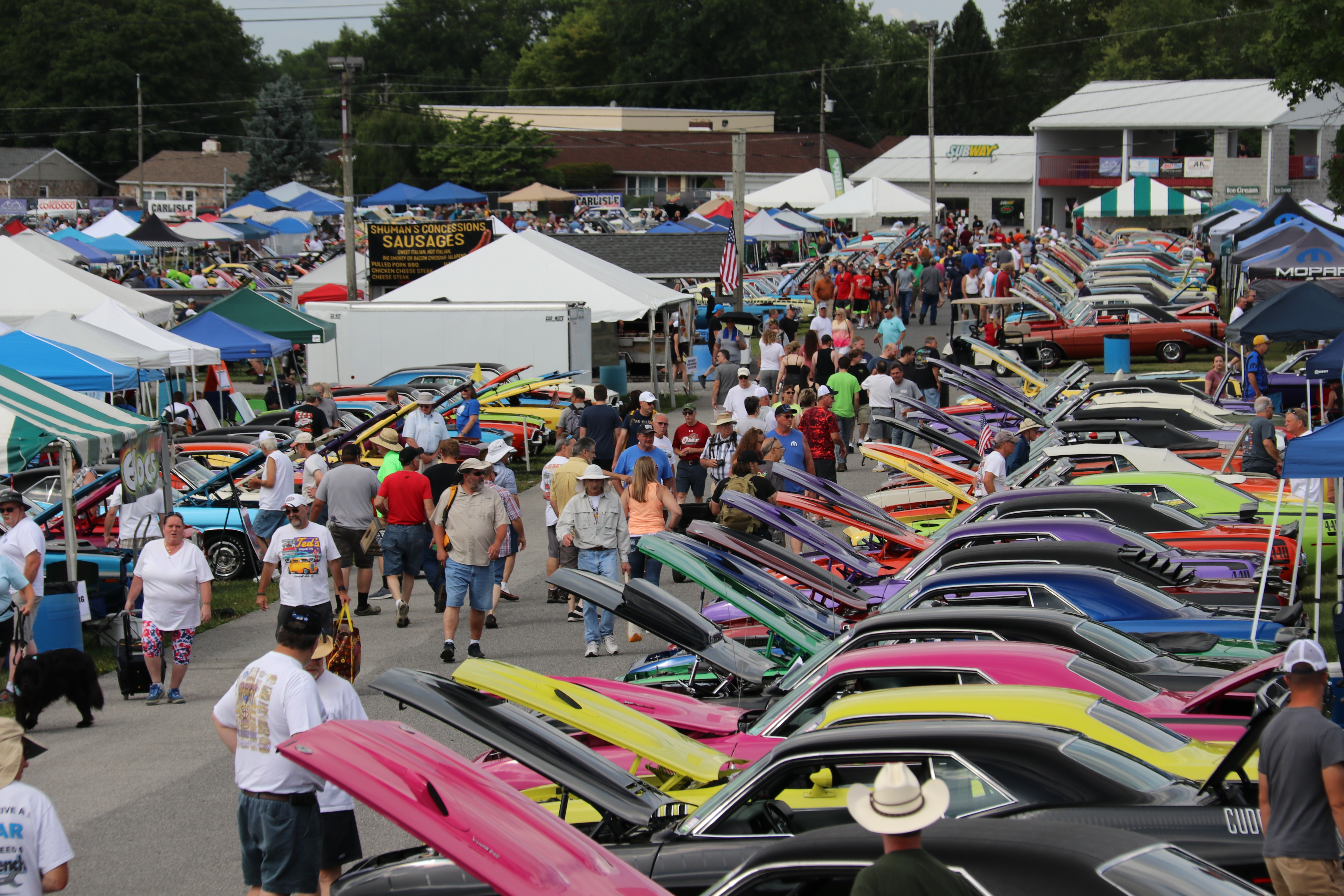 Crowds at Chryslers at Carlisle